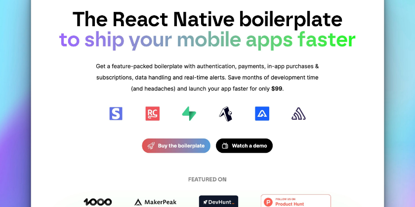 The React Native boilerplate to ship your mobile apps faster 🚀 - Indie ...