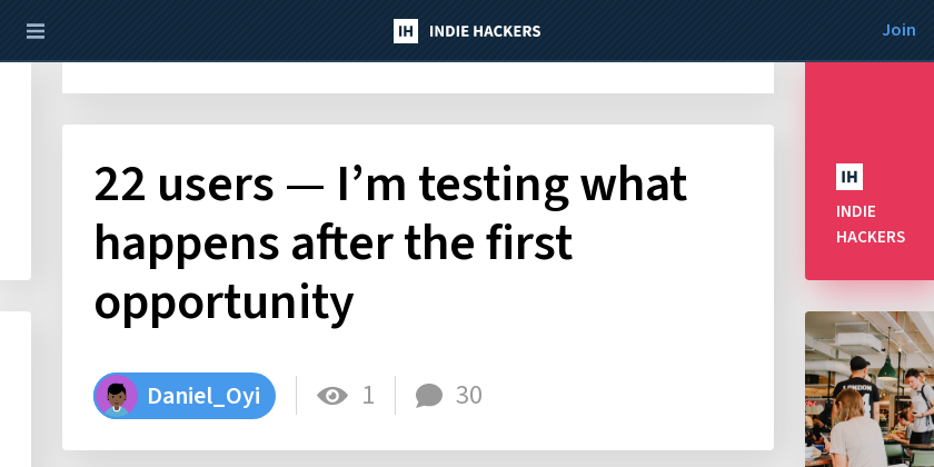 22 users — I’m testing what happens after the first opportunity