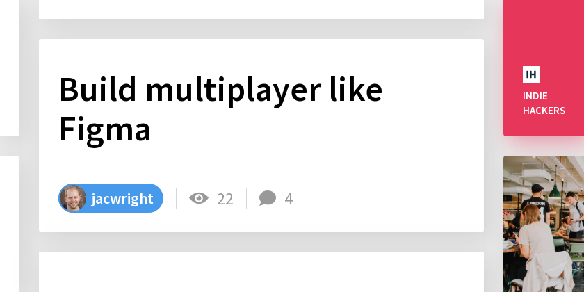 Build multiplayer like Figma - Indie Hackers