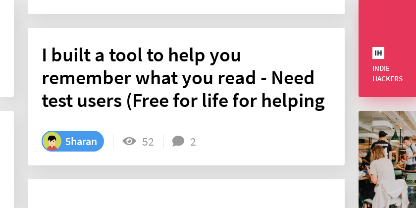 I built a tool to help you remember what you read - Need test users ...