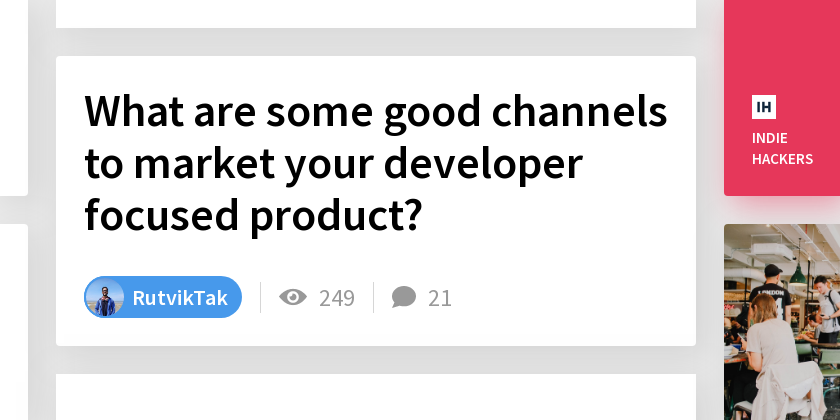 What are some good channels to market your developer focused product ...