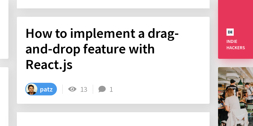 How to implement a drag-and-drop feature with React.js