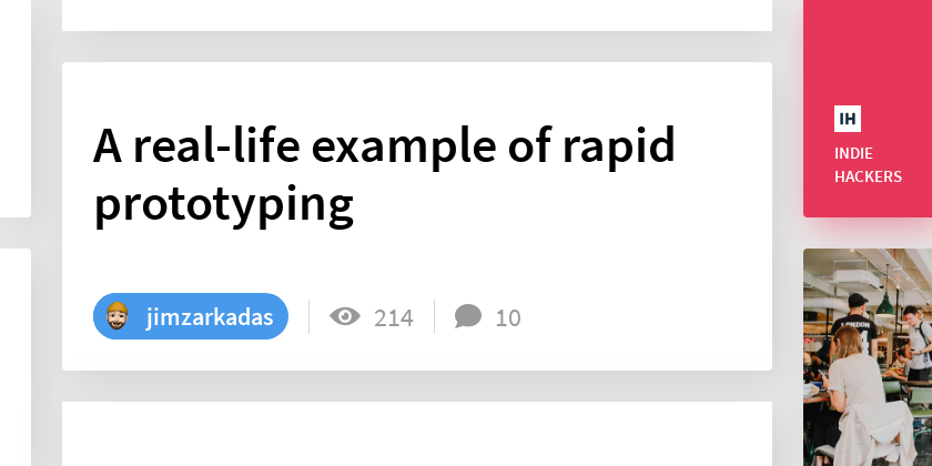 A real-life example of rapid prototyping - Indie Hackers