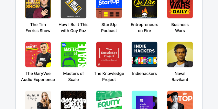 Which podcasts for startups and entrepreneurs do you love? 🎙⏯