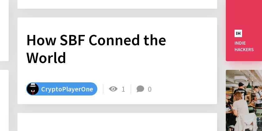 How SBF Conned the World - Indie Hackers
