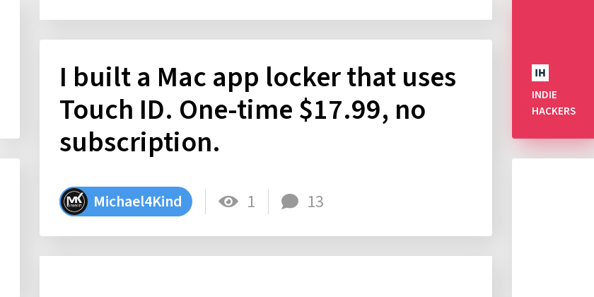 I built a Mac app locker that uses Touch ID. One-time $17.99, no subscription.