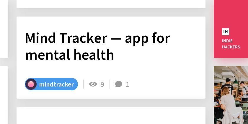 Mind Tracker — app for mental health - Indie Hackers