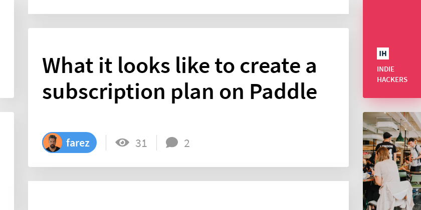 What it looks like to create a subscription plan on Paddle - Indie Hackers
