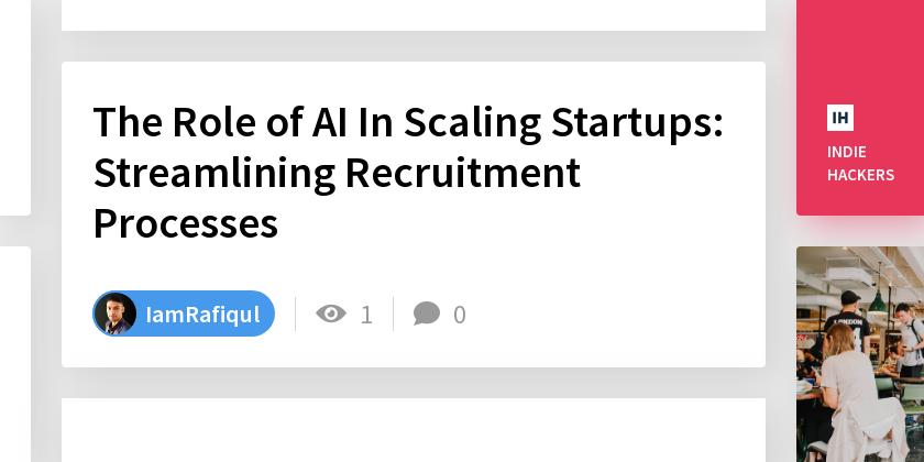 The Role of AI In Scaling Startups: Streamlining Recruitment Processes ...
