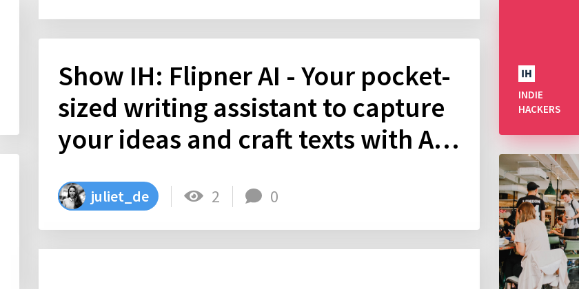 Show IH: Flipner AI - Your pocket-sized writing assistant to capture ...