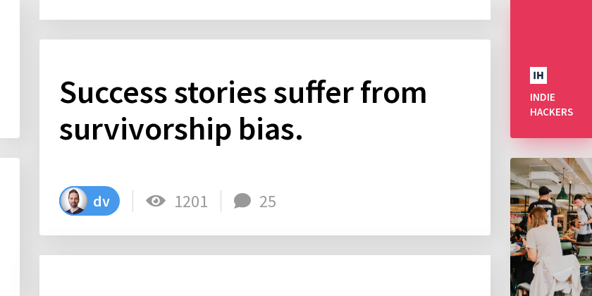 Survivorship Bias: Why Reading Too Many Stories of Success is Bad