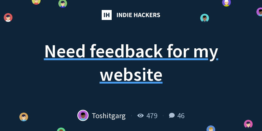 need-feedback-for-my-website-indie-hackers