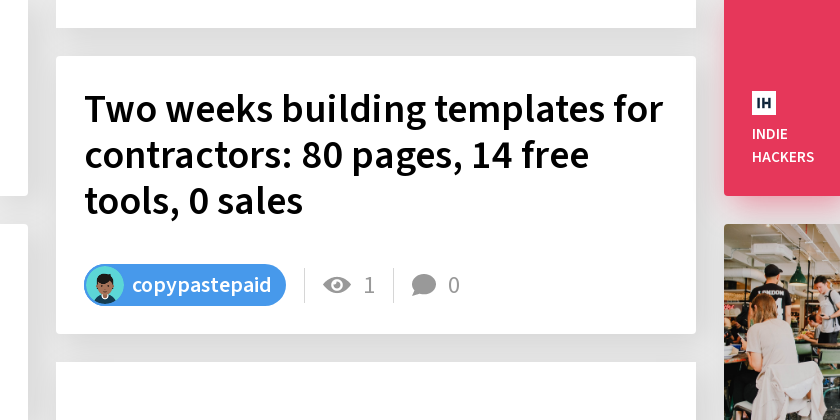 Two weeks building templates for contractors: 80 pages, 14 free tools, 0 sales