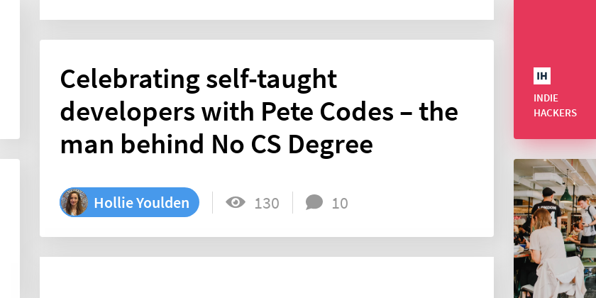 Celebrating self-taught developers with Pete Codes – the man behind No ...