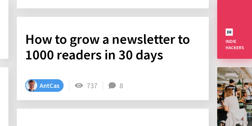 How to grow a newsletter to 1000 readers in 30 days