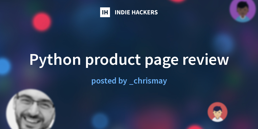 Python product page review