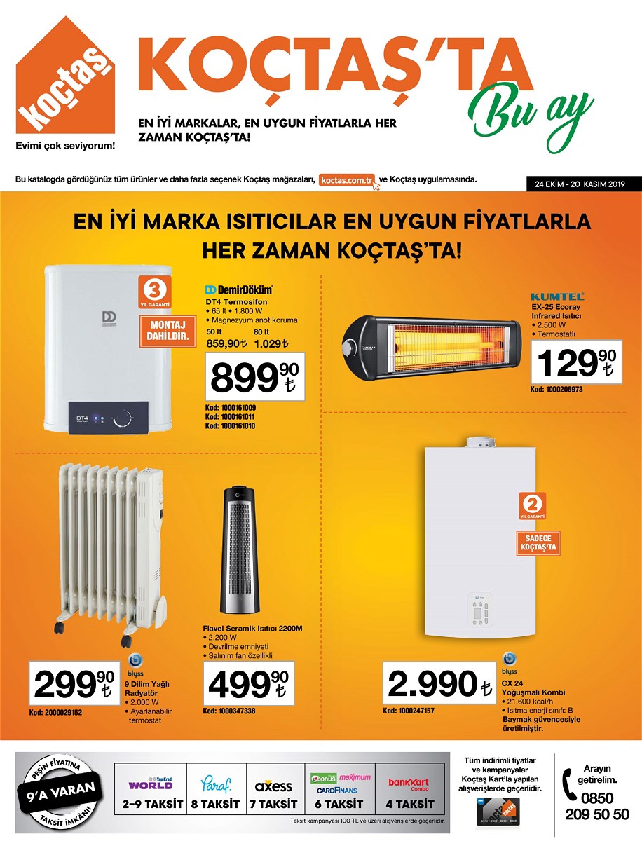24.10.2019 Koçtaş broşürü 1. sayfa