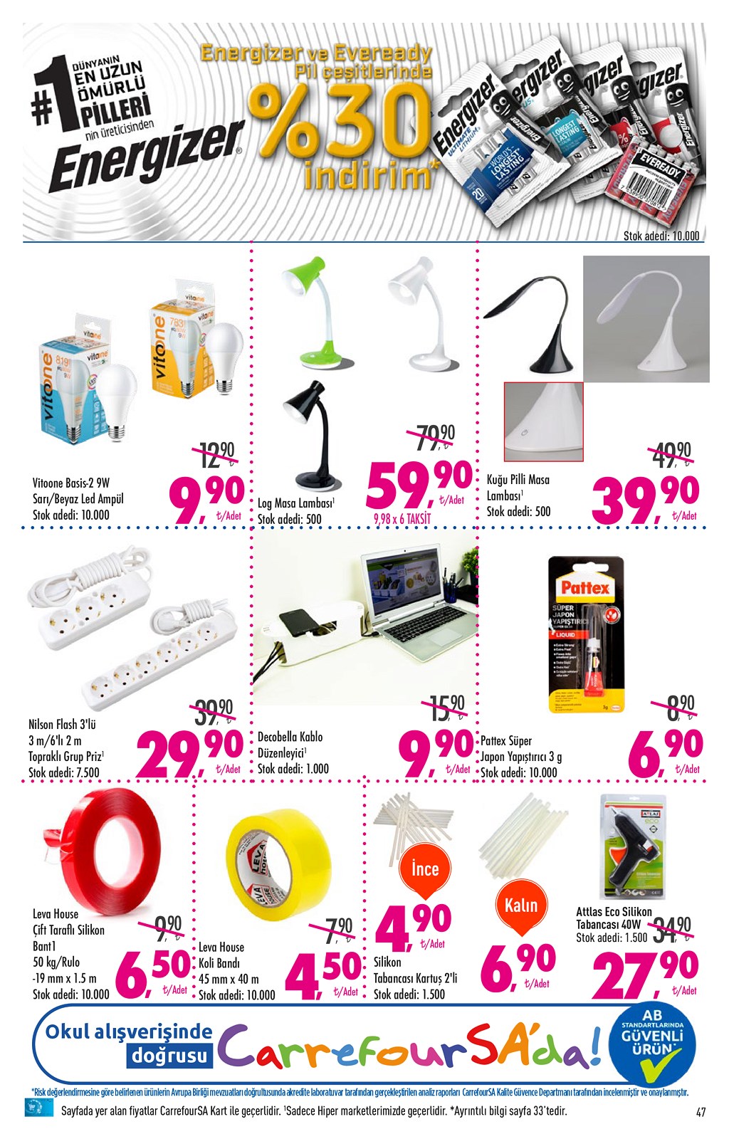 28.08.2020 CarrefourSA broşürü 47. sayfa