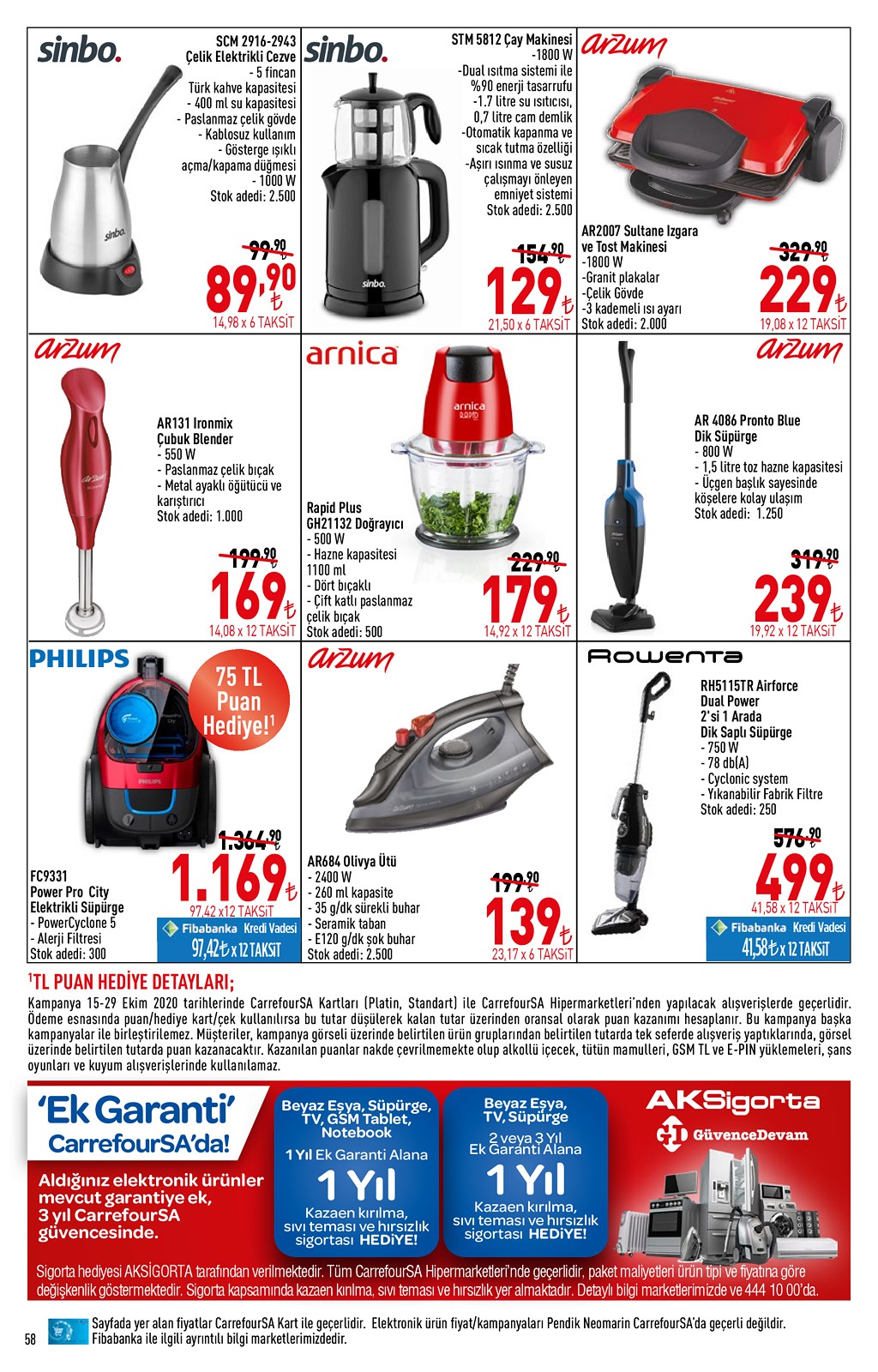 15.10.2020 CarrefourSA broşürü 59. sayfa