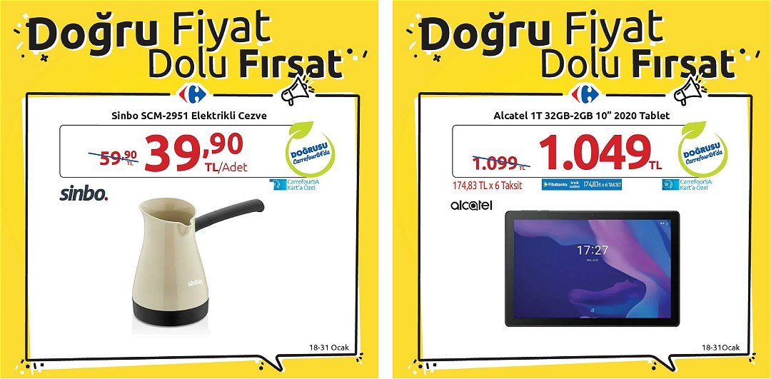 18.01.2021 CarrefourSA broşürü 1. sayfa