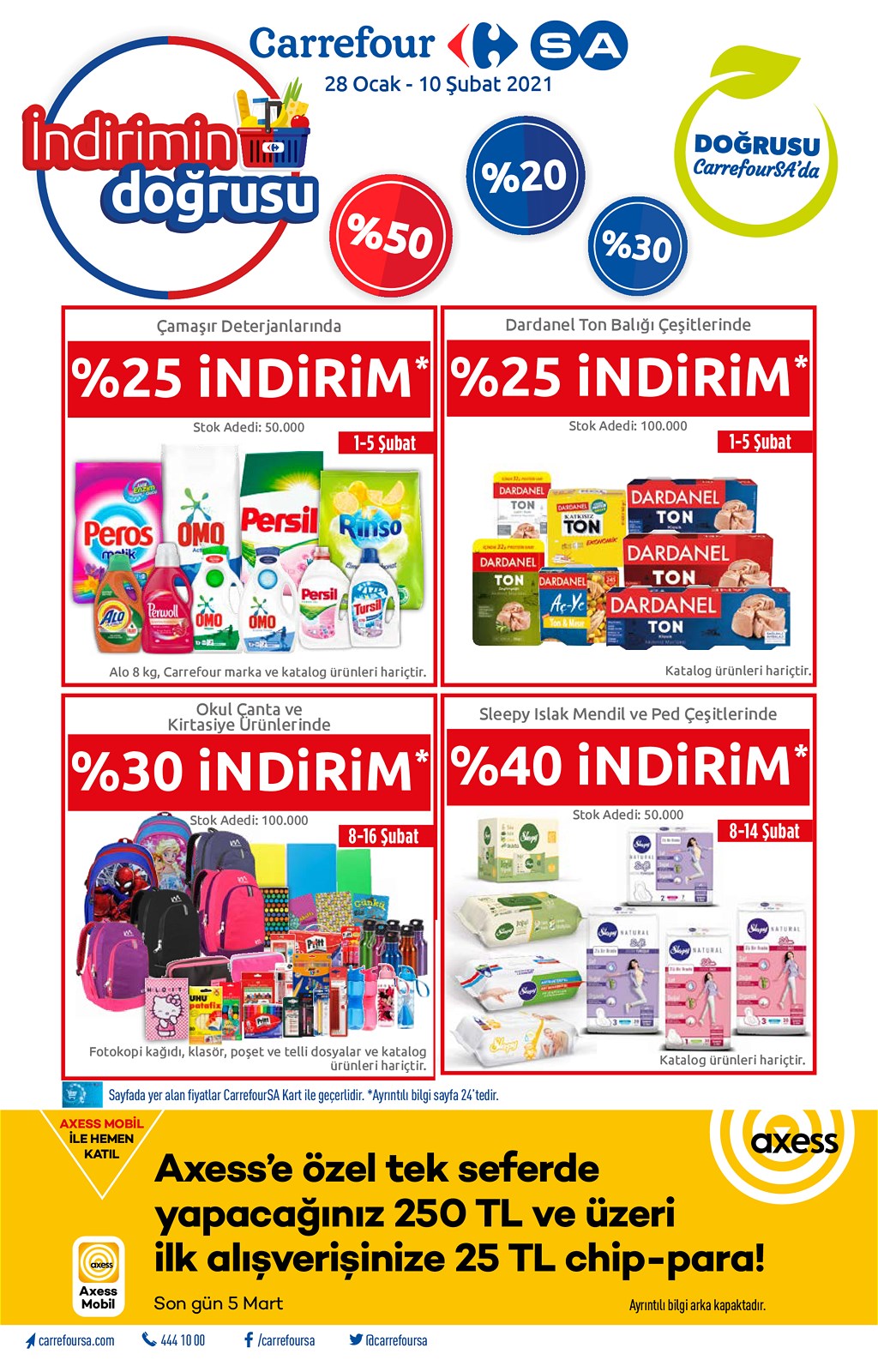 28.01.2021 CarrefourSA broşürü 1. sayfa