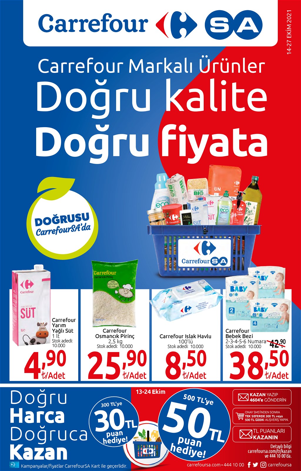 14.10.2021 CarrefourSA broşürü 1. sayfa