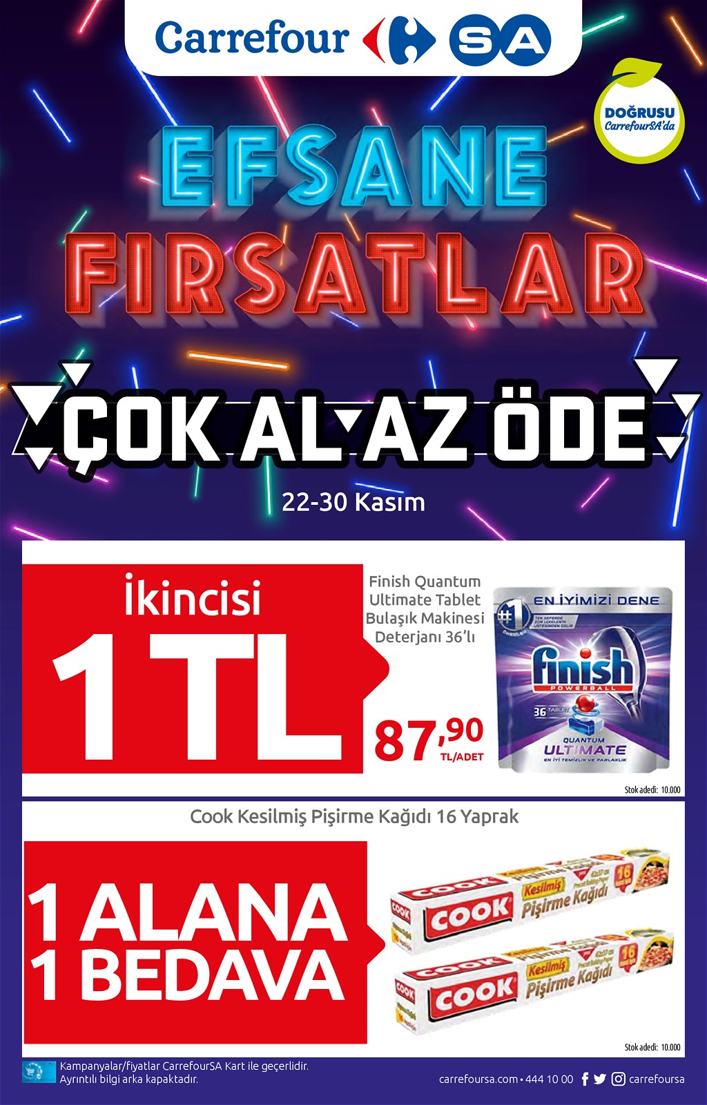 22.11.2021 CarrefourSA broşürü 1. sayfa