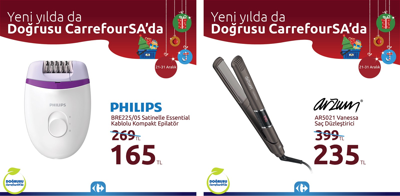 21.12.2021 CarrefourSA broşürü 1. sayfa