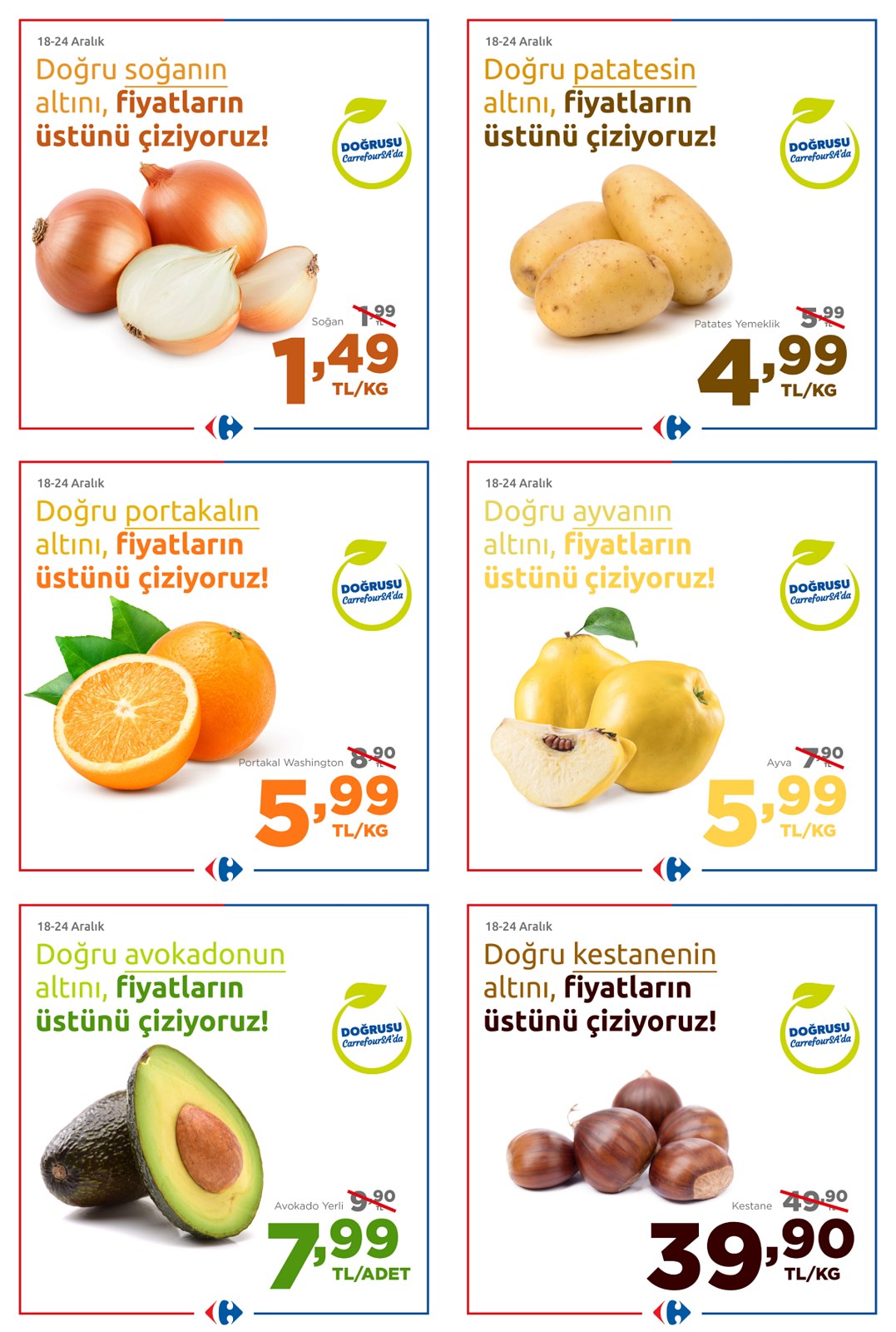 18.01.2022 CarrefourSA broşürü 1. sayfa