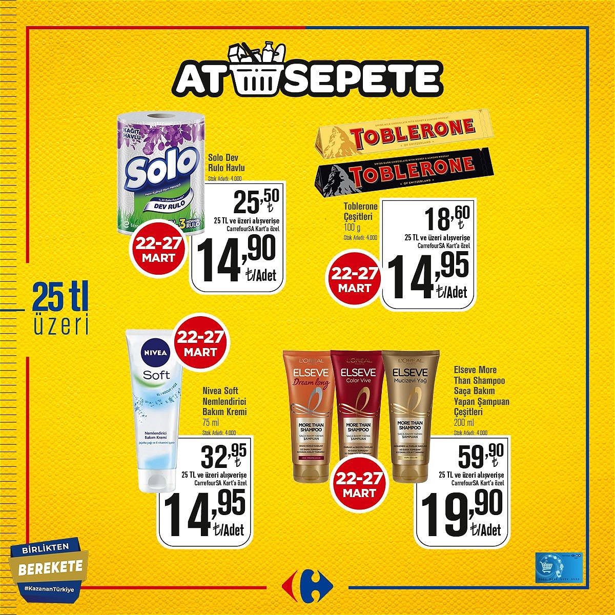22.03.2022 CarrefourSA broşürü 1. sayfa