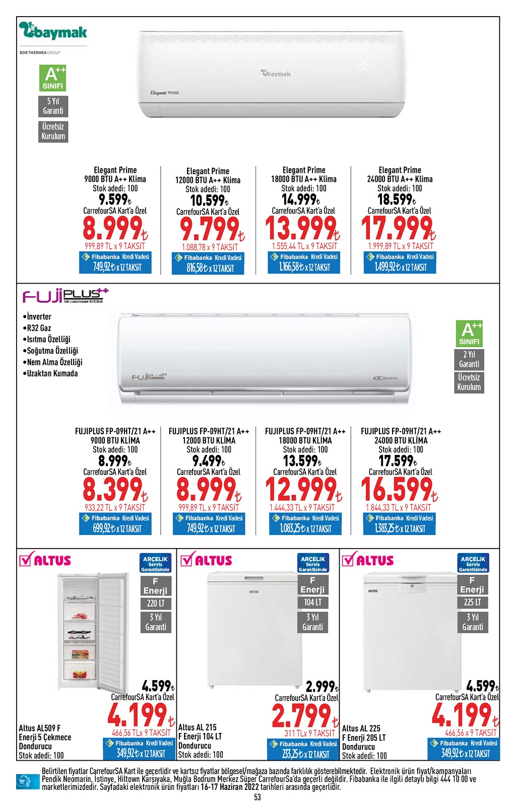 16.06.2022 CarrefourSA broşürü 53. sayfa