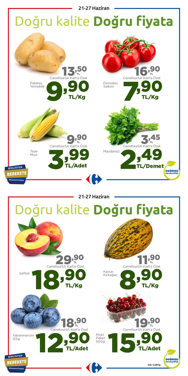 21.06.2022 CarrefourSA broşürü 1. sayfa