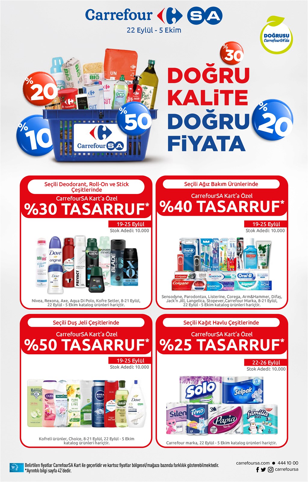 22.09.2022 CarrefourSA broşürü 1. sayfa