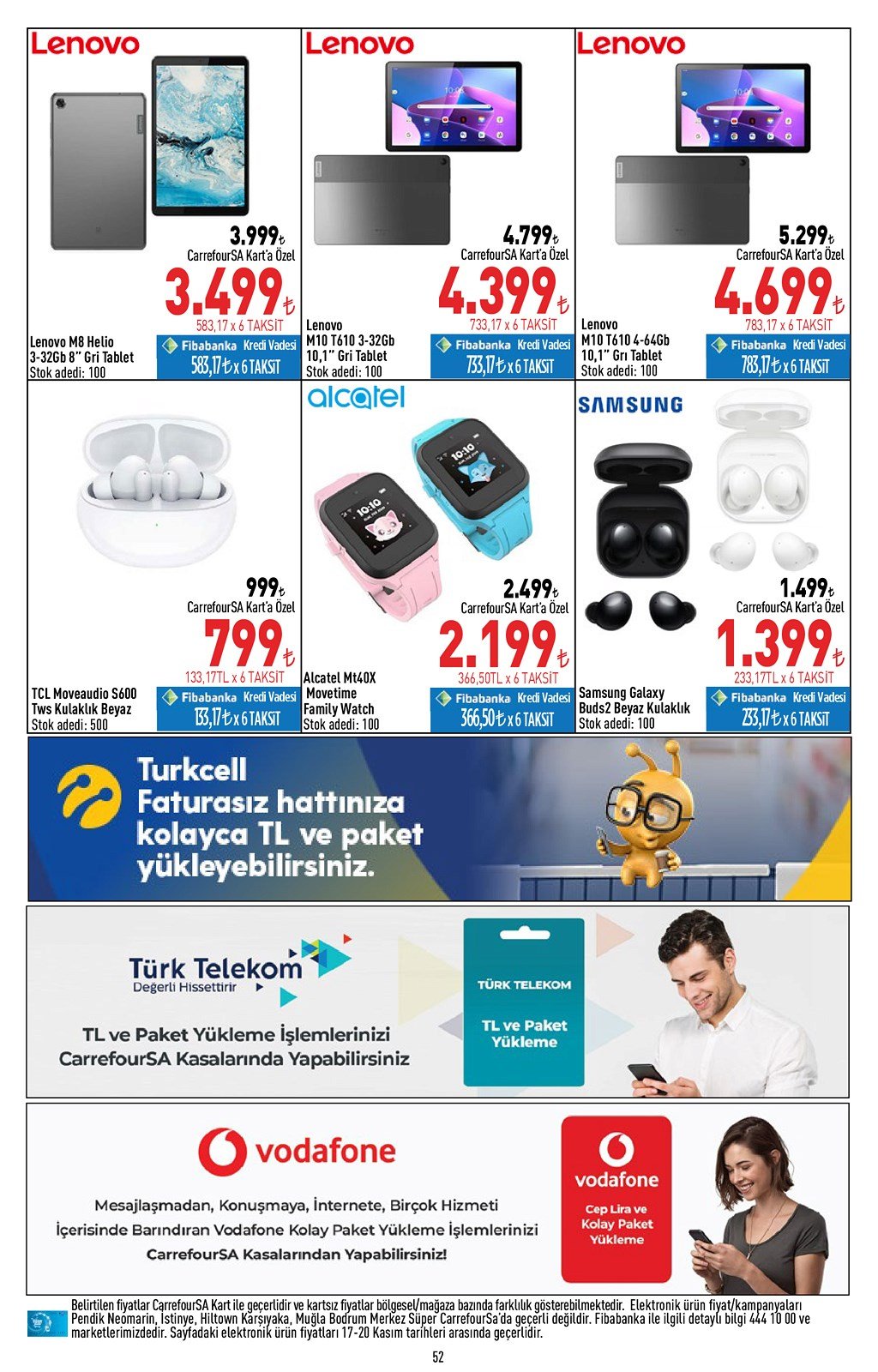 17.11.2022 CarrefourSA broşürü 52. sayfa