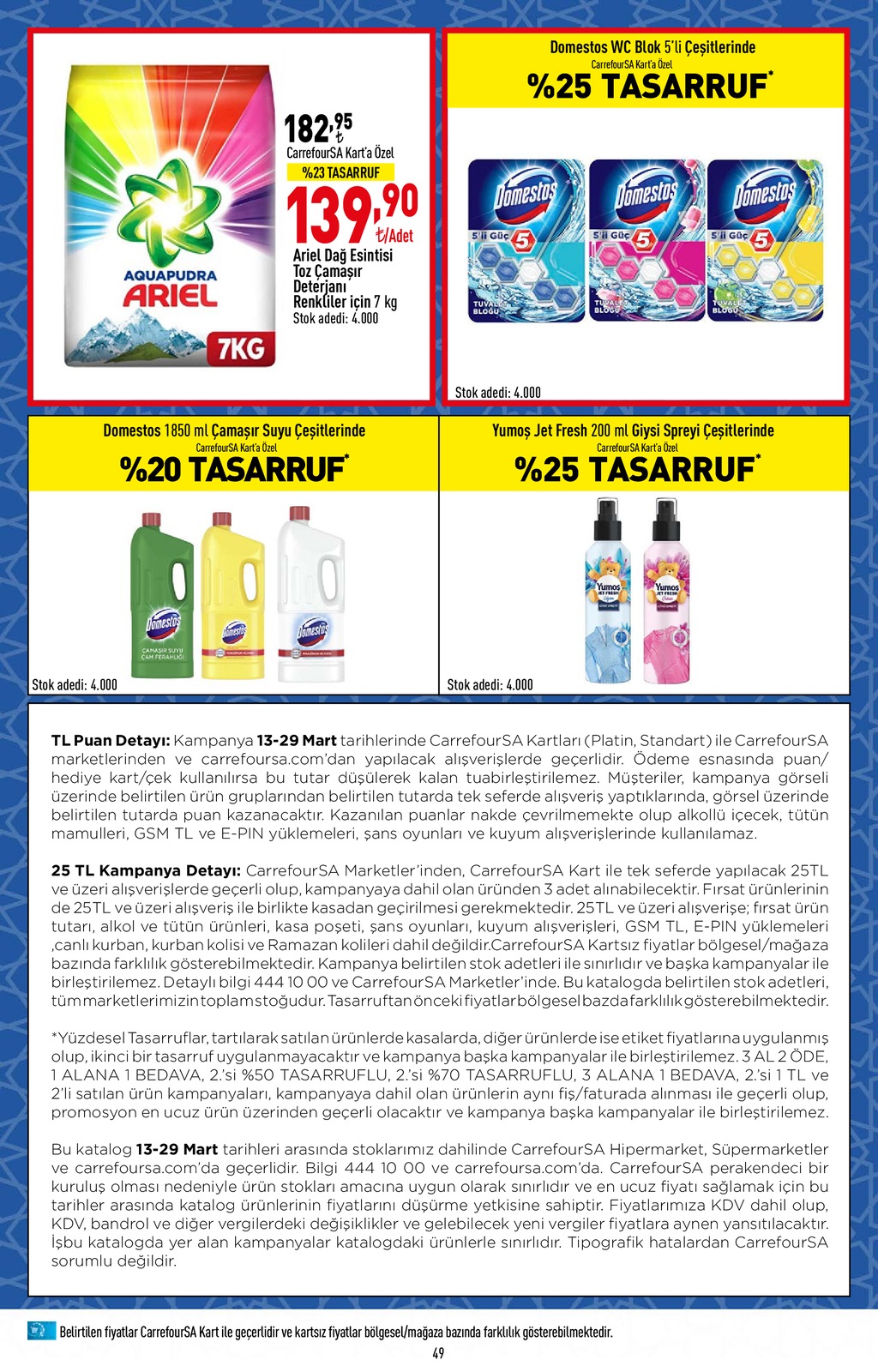 13.03.2023 CarrefourSA broşürü 49. sayfa