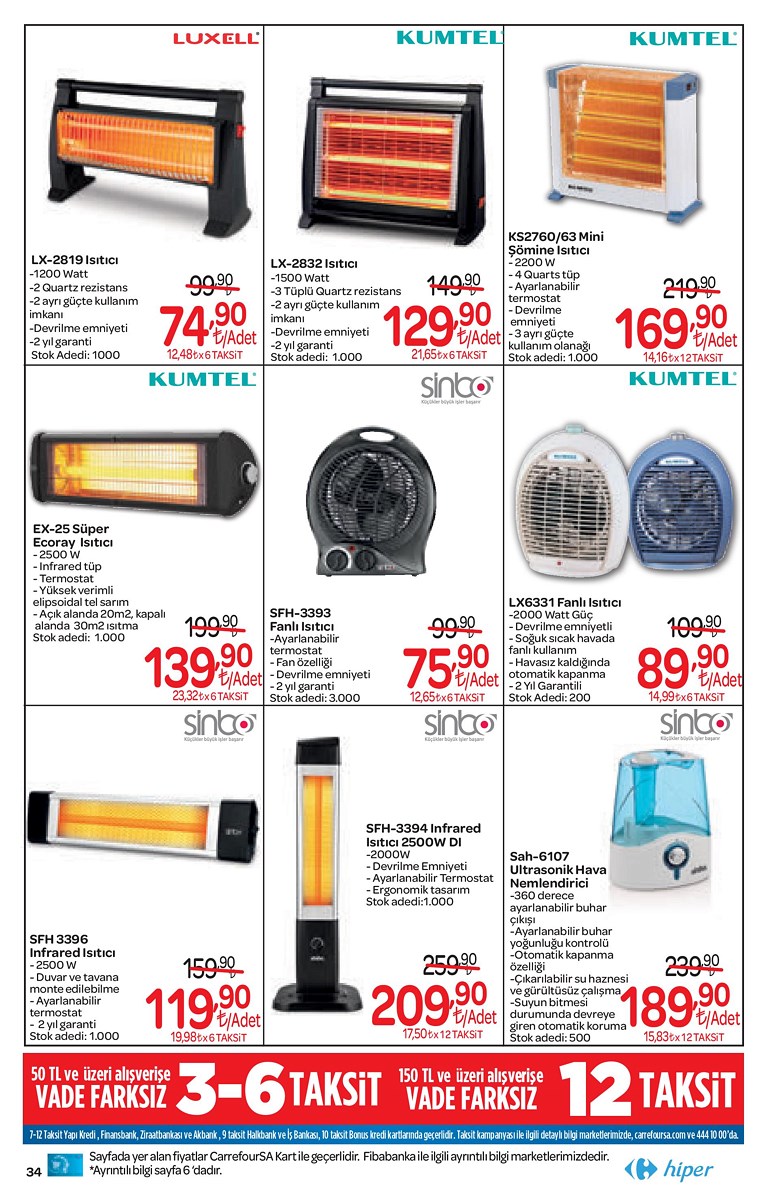 25.10.2019 CarrefourSA broşürü 34. sayfa