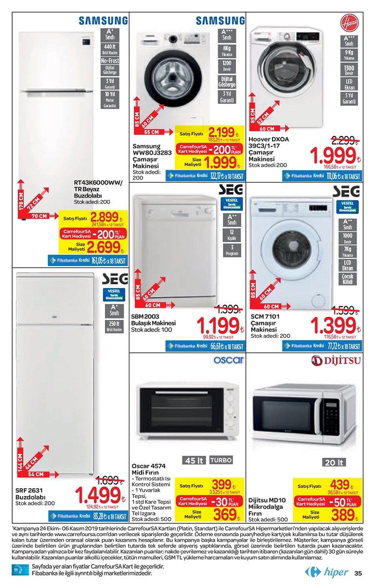 25.10.2019 CarrefourSA broşürü 35. sayfa