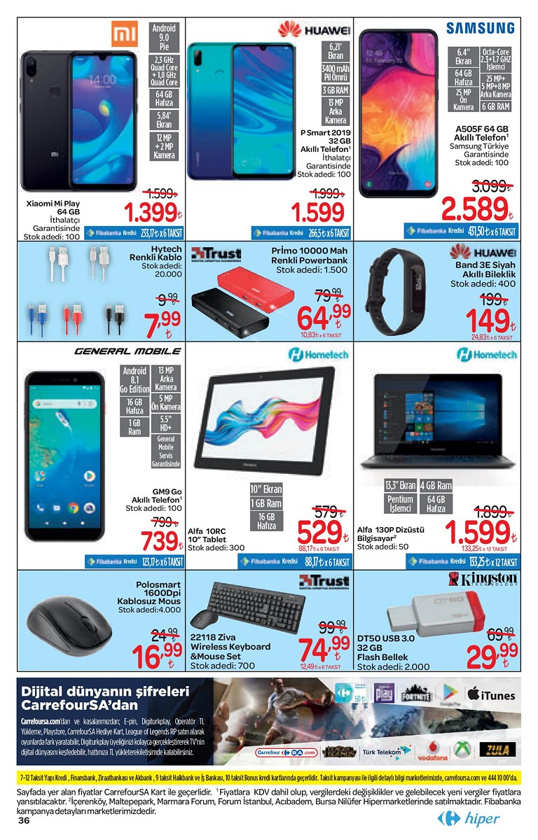 25.10.2019 CarrefourSA broşürü 36. sayfa