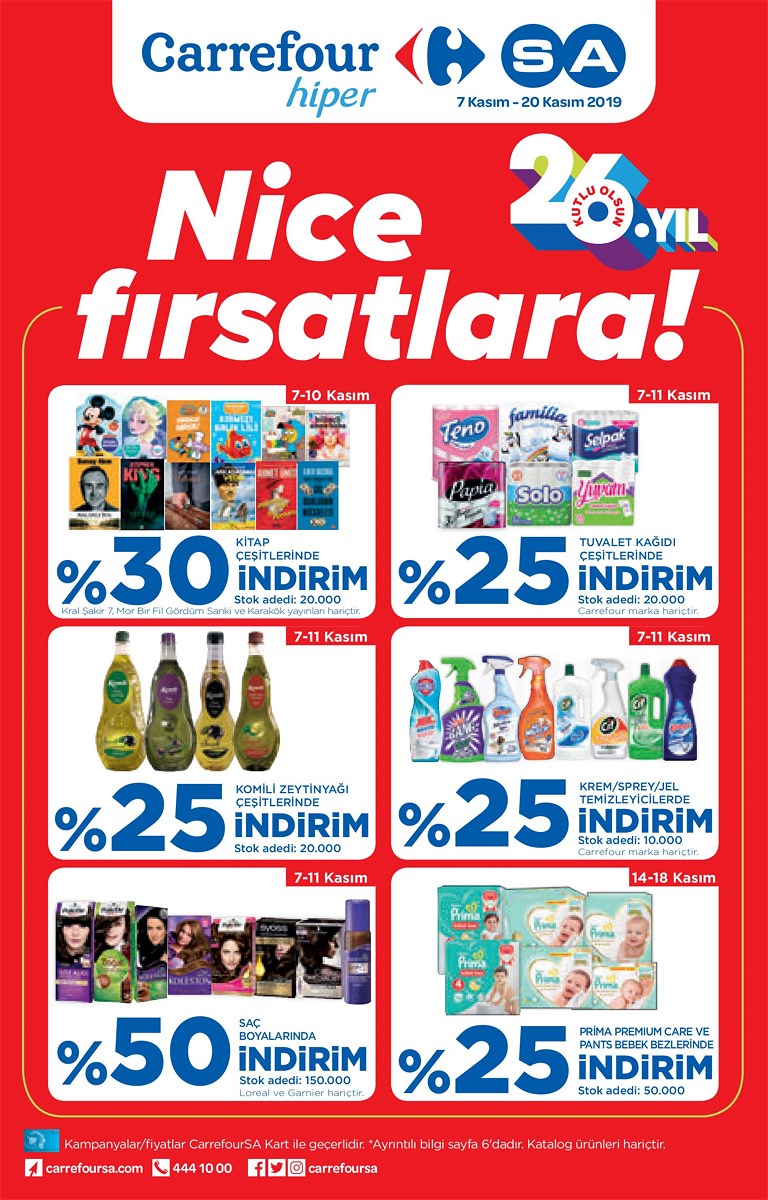 07.11.2019 CarrefourSA broşürü 1. sayfa