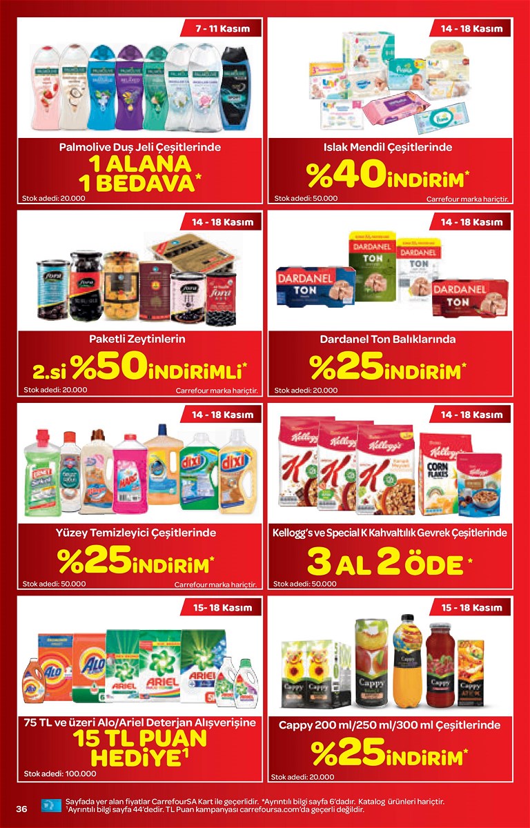 07.11.2019 CarrefourSA broşürü 36. sayfa