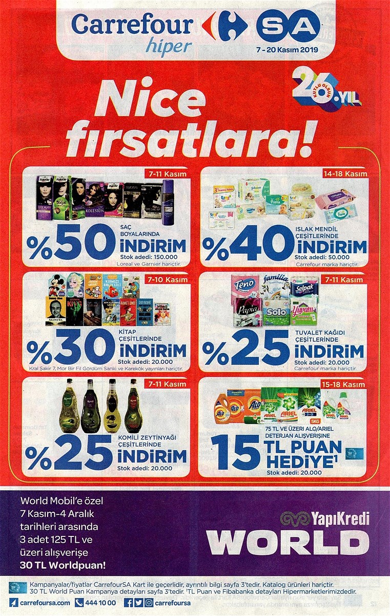 07.11.2019 CarrefourSA broşürü 1. sayfa