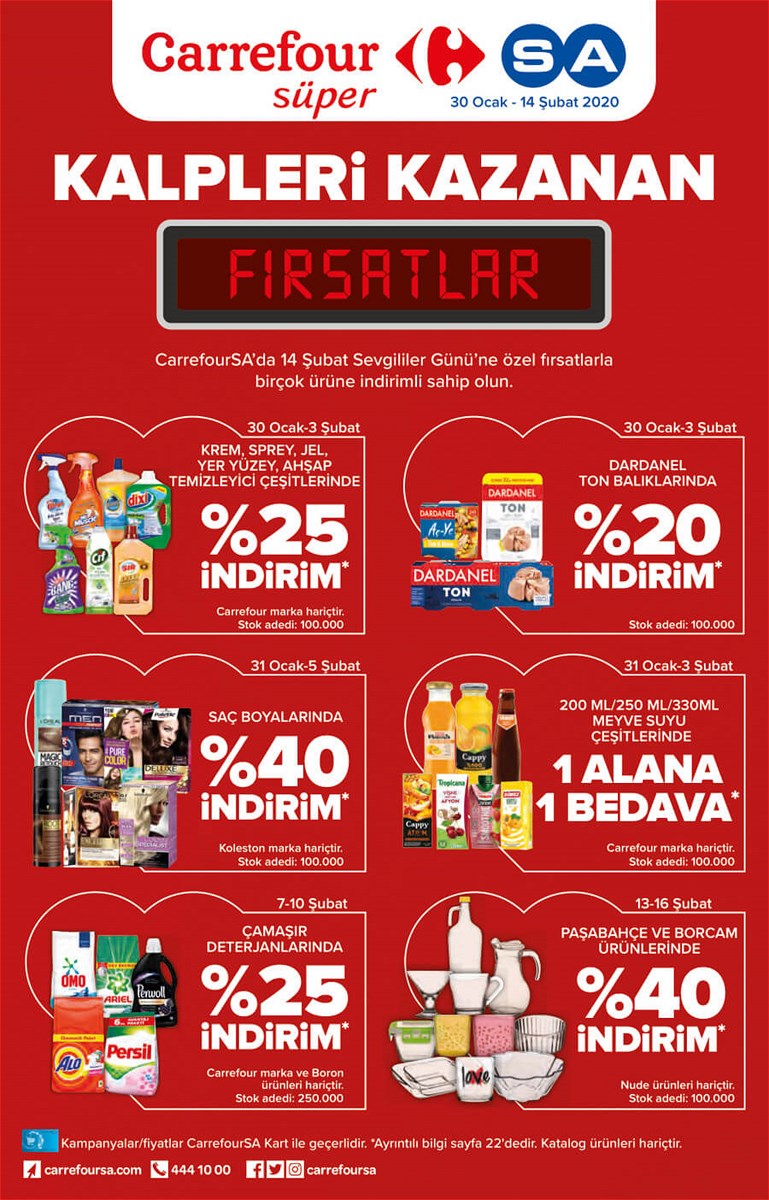 30.01.2020 CarrefourSA broşürü 1. sayfa