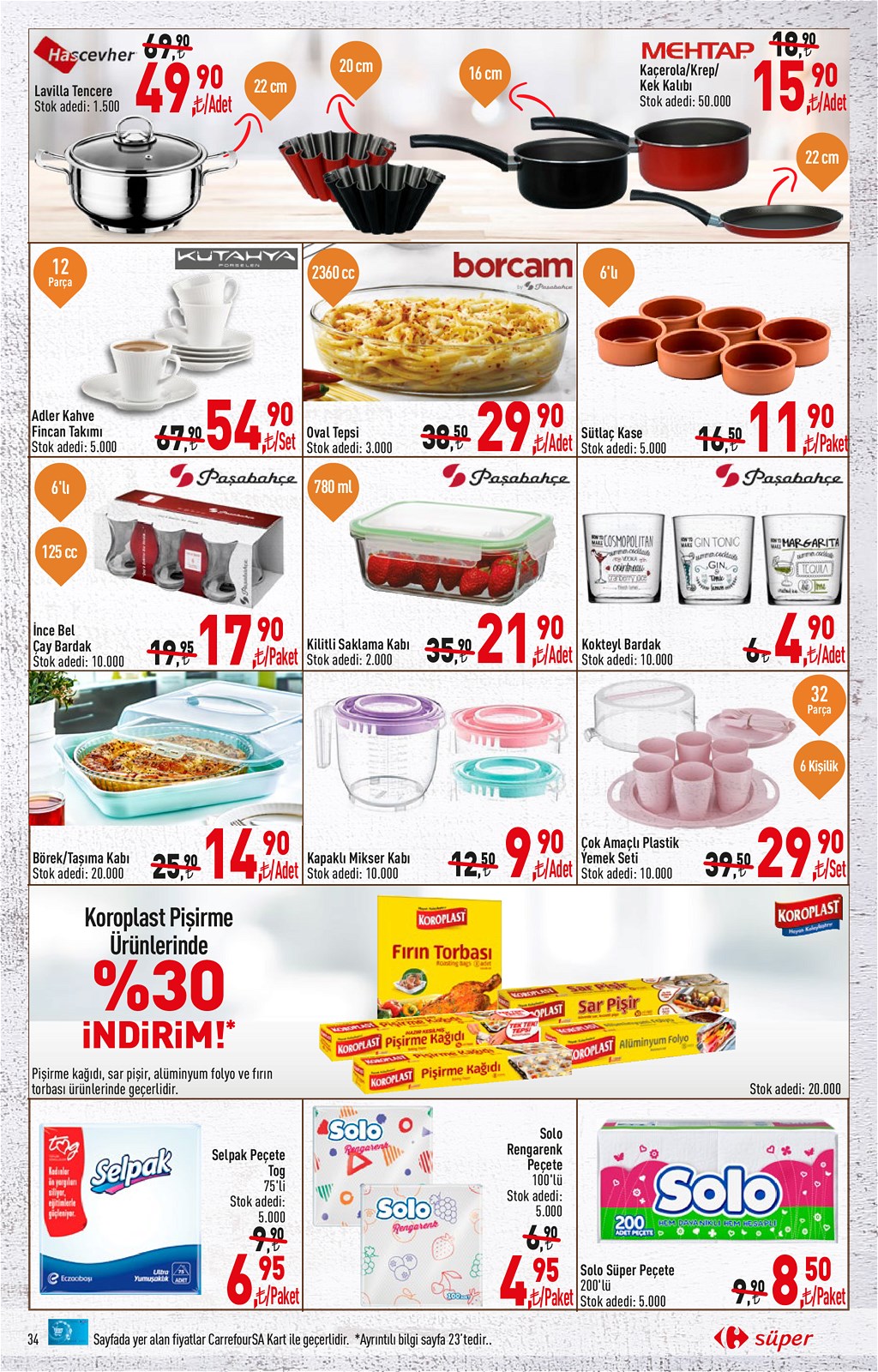 23.04.2020 CarrefourSA broşürü 34. sayfa