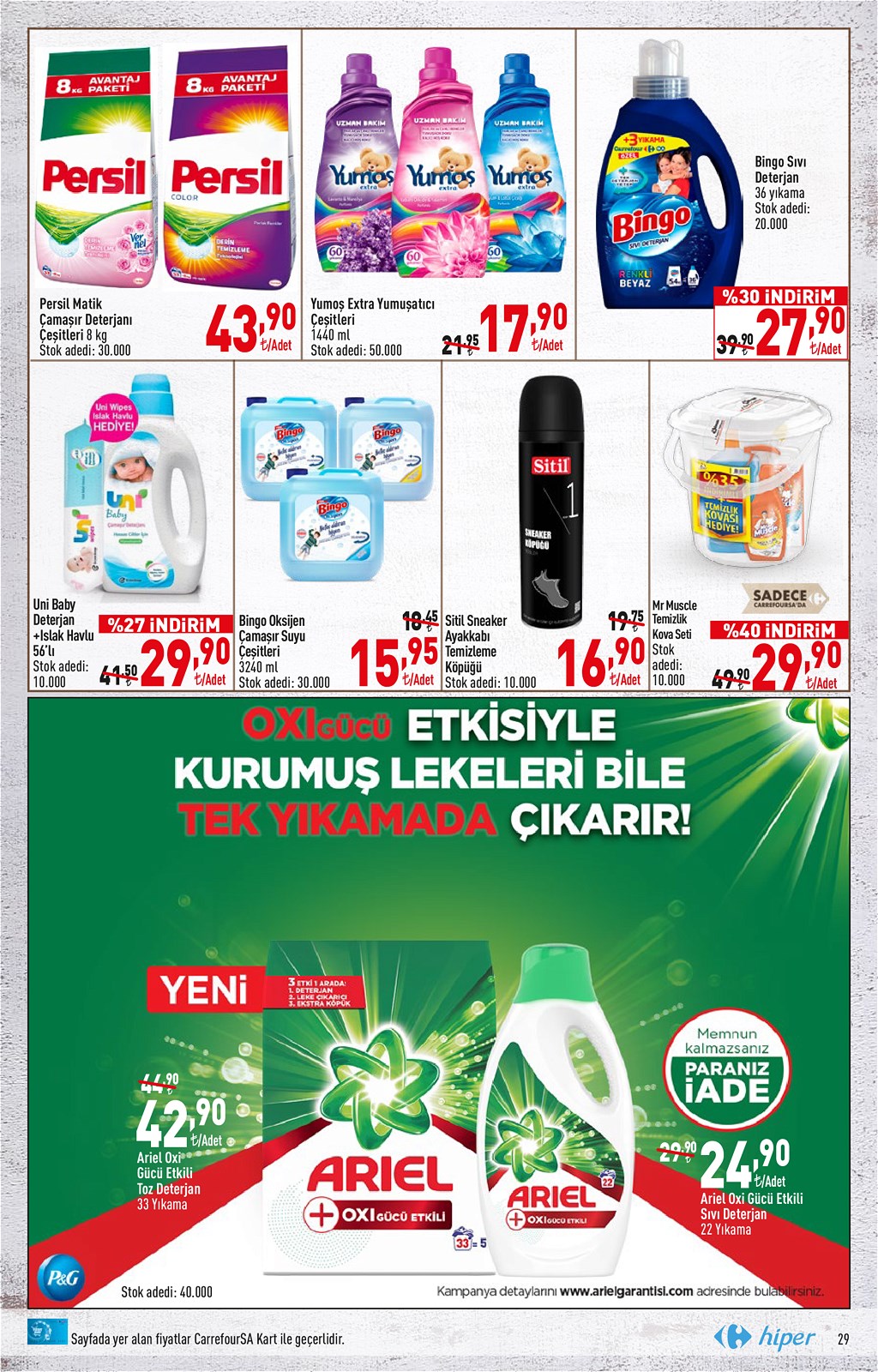 30.04.2020 CarrefourSA broşürü 29. sayfa