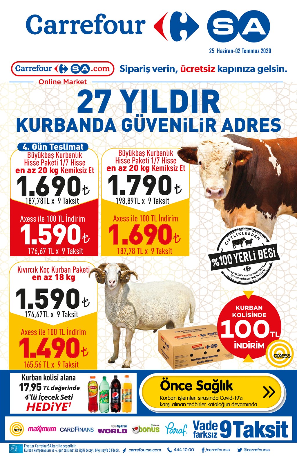 25.06.2020 CarrefourSA broşürü 1. sayfa