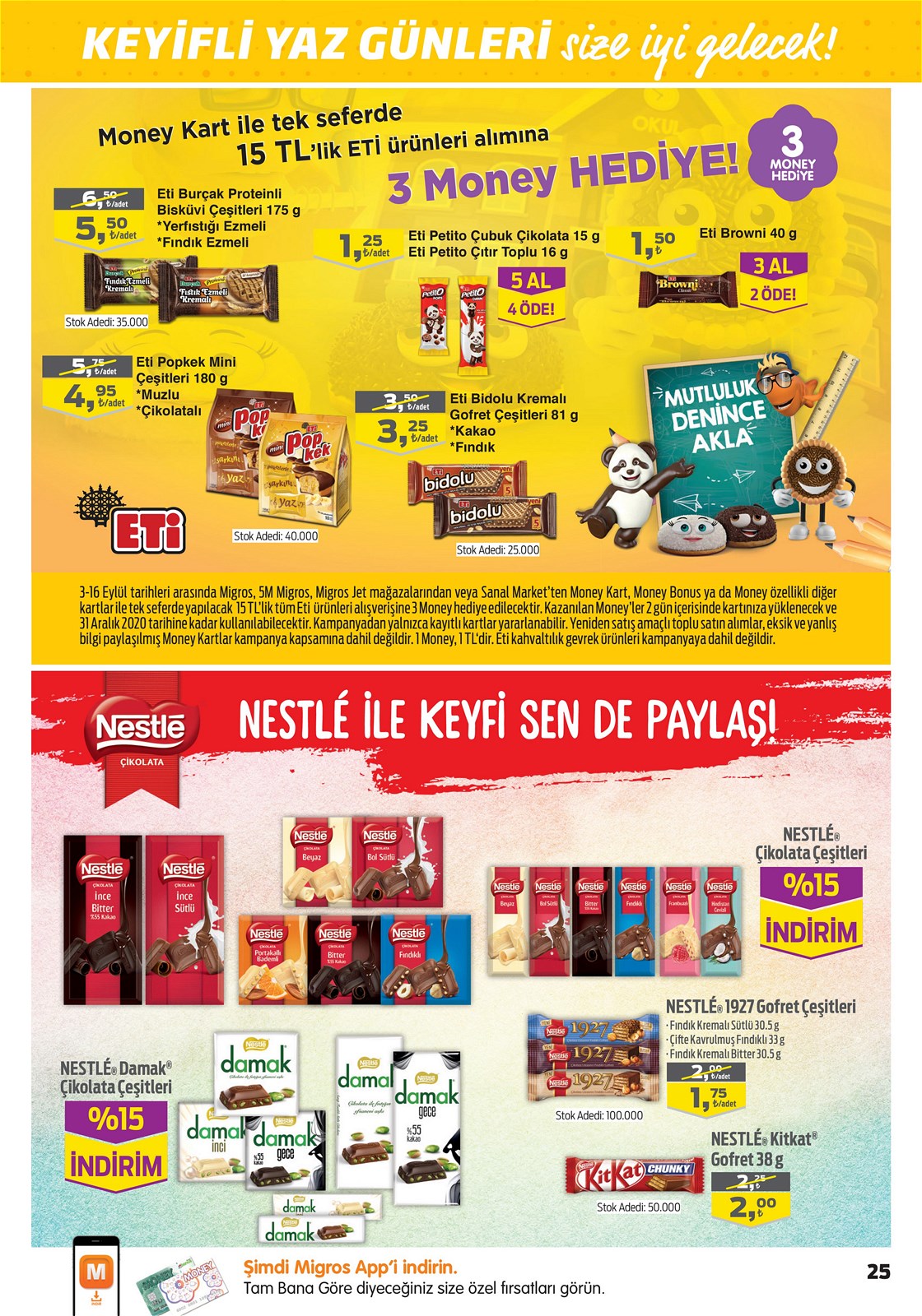 03.09.2020 Migros broşürü 25. sayfa