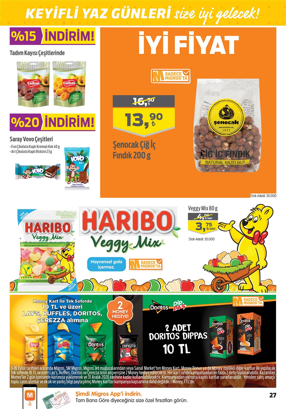03.09.2020 Migros broşürü 27. sayfa