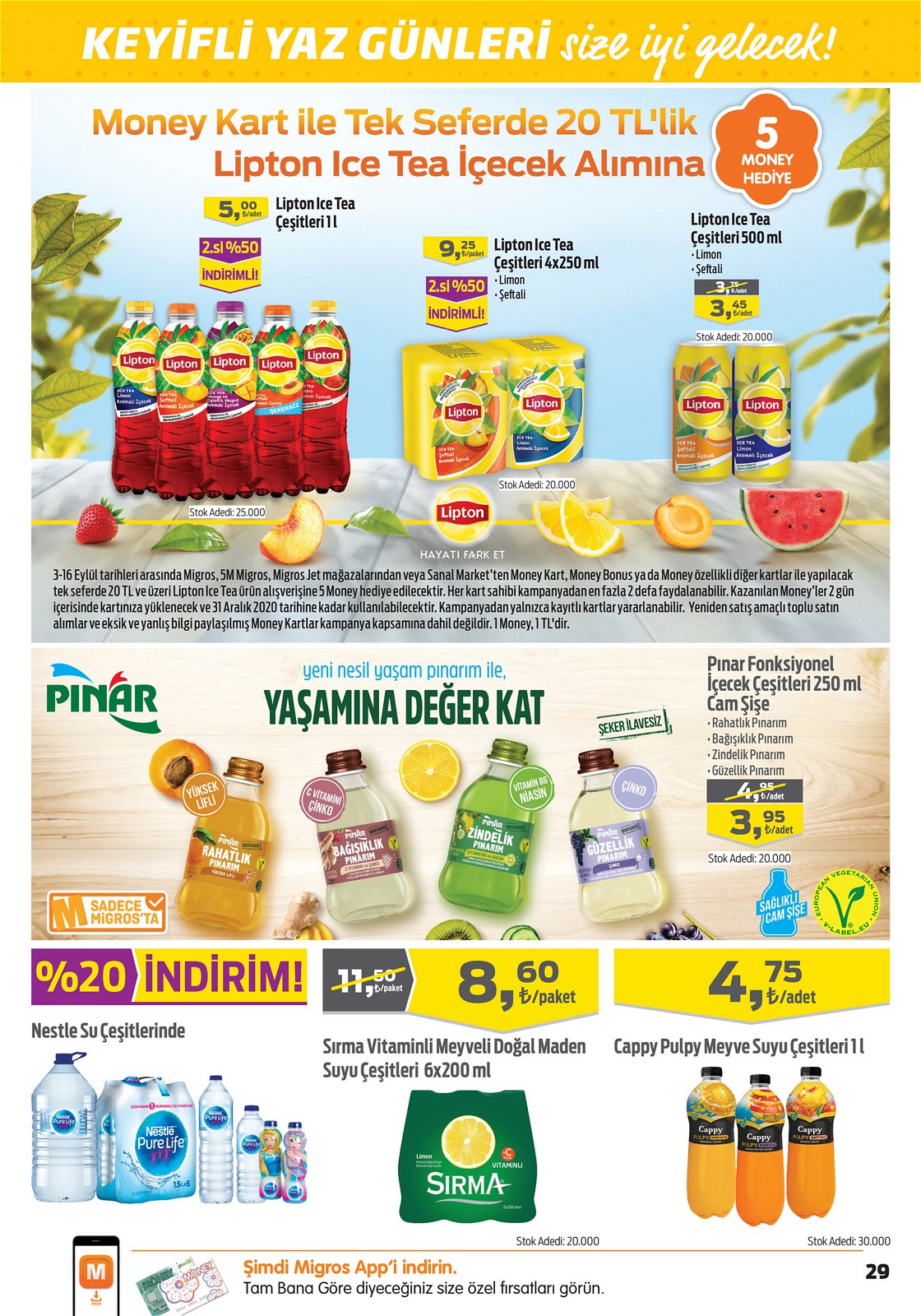 03.09.2020 Migros broşürü 29. sayfa