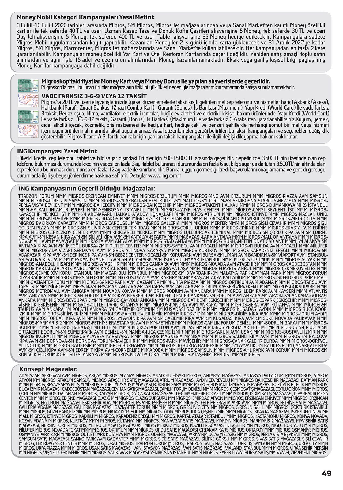 03.09.2020 Migros broşürü 49. sayfa