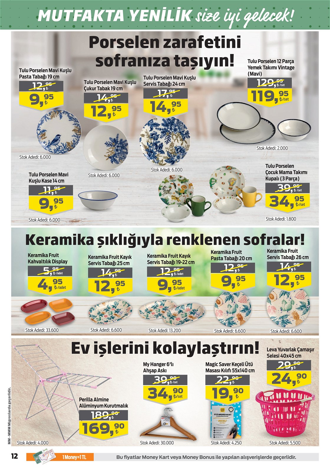 21.01.2021 Migros broşürü 12. sayfa